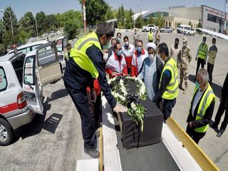 انتقال بدن خبرنگار